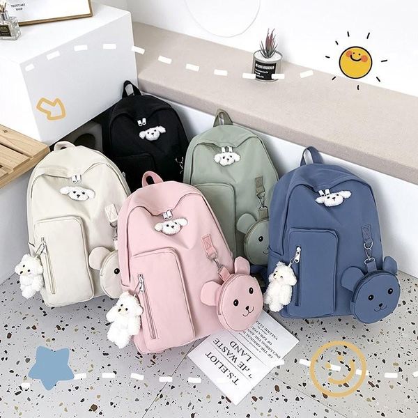 

school bags casual backpacks kawaii teenage girls bag women backpack college student harajuku shoulder bookbag