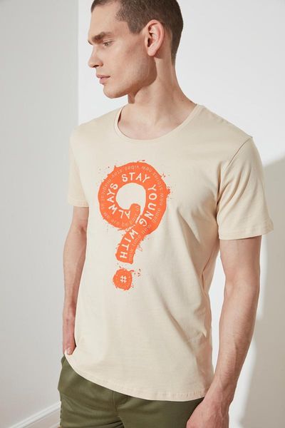 

men's t-shirts trendyol men 's regular fit t-shirt tmnss21ts3009, White;black