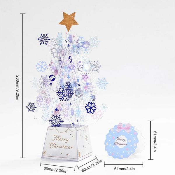 

greeting cards christmas 3d for up crystal tree merry xmas decoration gifts