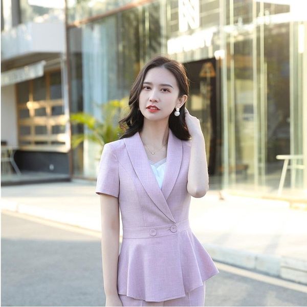 

women's suits & blazers 2021 woman formal business blazer coat ol styles summer jackets for women ladies office outwear, White;black
