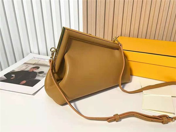 

banquet famous designer women's first clutch bags real lamp leather baguette metal edging with lock hasp handbags long strap clips shou