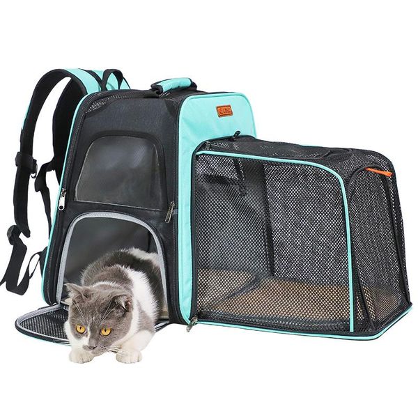 

dog car seat covers ultra light storage pet backpack breathable mesh design portable folding bag expanding cat