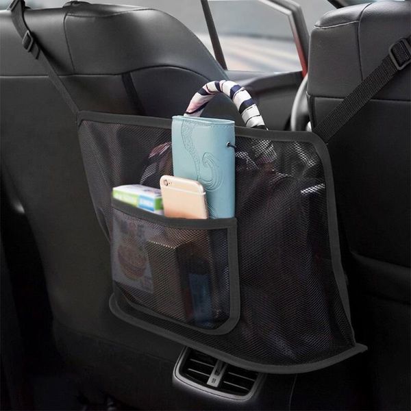 

car organizer string bag tether general motors two-seat storage net mesh