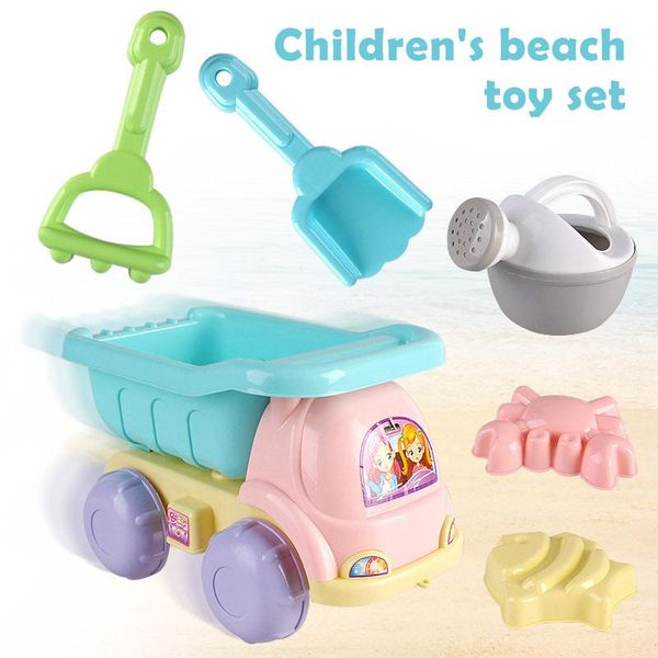 

20pcs summer beach toys for kids set sandbox bucket rake hourglasses water table fun game shovel soft silicone mold puz7 pool & accessories