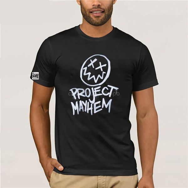 

men's t-shirts mens fight club project mayhem t-shirt casual graphic, White;black