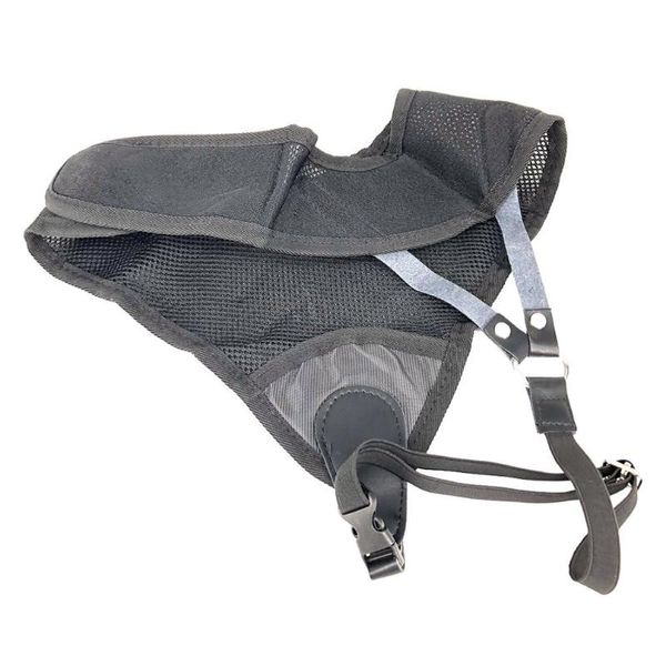 

bow and arrow equipment, recurve bow, american hunting archery, chest protector, adjustable size back support, Black;blue