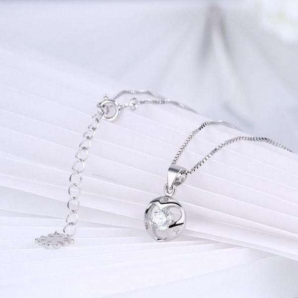 

pendant necklaces exquisite comfortable to wear 925 silver women necklace for gifts