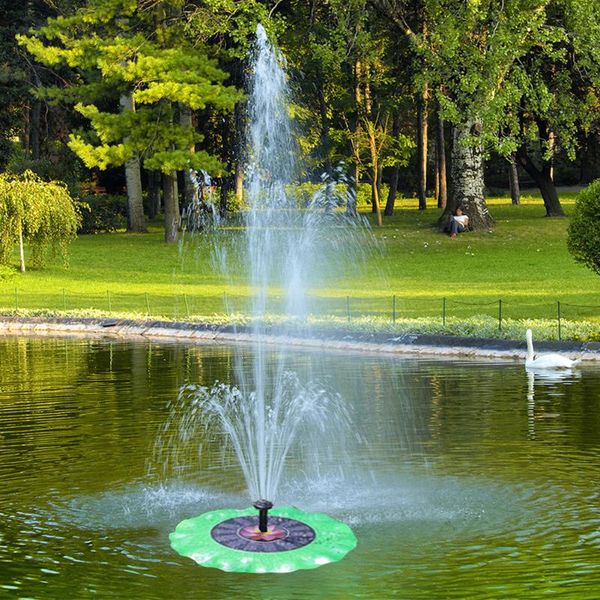 

6v/1.4w 180l/h solar fountain pump lotus-shaped waterproof panel water bird bath for pond pool garden decoration decorations