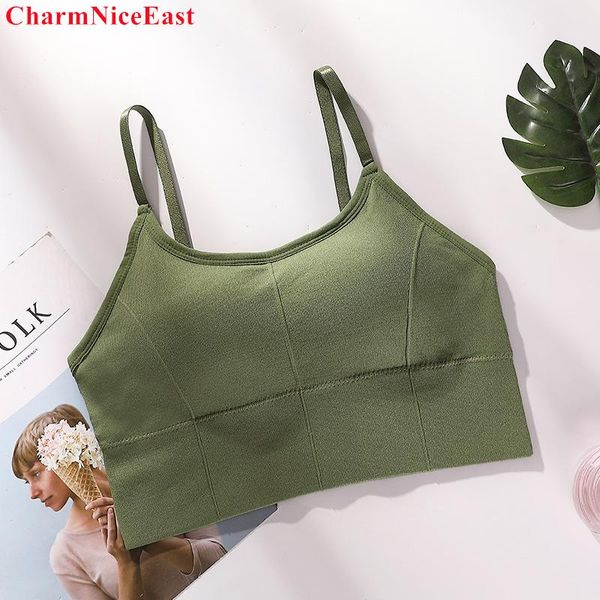 

bras women's tube seamless underwear tank crop u back push up women lingerie intimate removeable padded camisole femme, Red;black