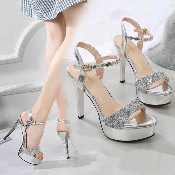 

sandals ladies platform diamond strip women's shoes pole dance gladiator high heels clear h3if, Black