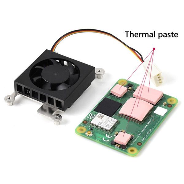

fans & coolings heatsinks cooler kit cooling fan cool computer cpu radiator for raspberry pi module cm4