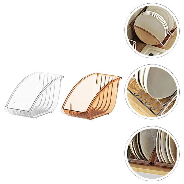 

hooks & rails 2pcs kitchen pot lid storage racks lids holder bowl plate