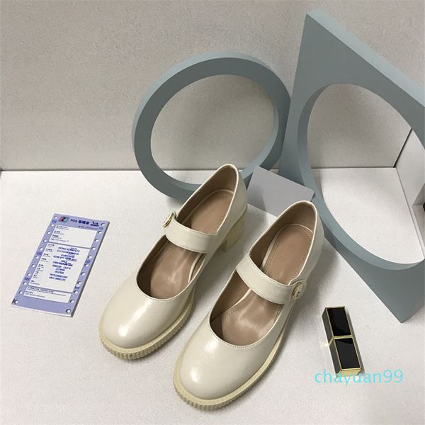 

fashion high heels platform patent leather sandals princess shoes designer womens rubber sandal classic casual shoe school wear boots 2021, Black