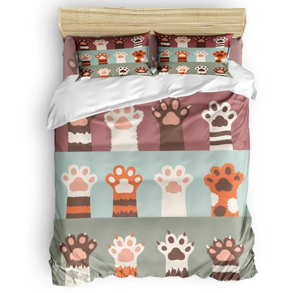 

bedding sets cat animal cartoon duvet cover set warm and comfortable bedroom supplies comforter 2/3/4pcs
