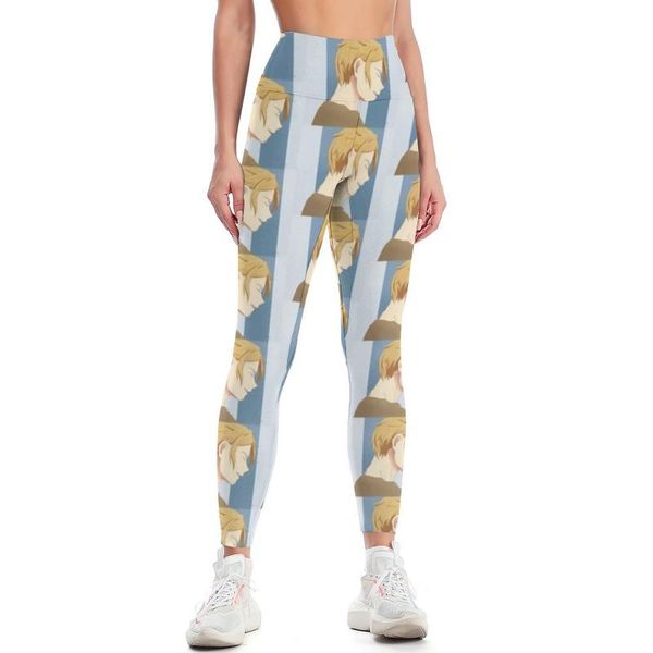 

yoga outfit given anime leggings high waist drawings pants essentials fashion play female
