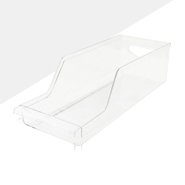 

storage bottles & jars beverage fridge refrigerator drinks can containers dispenser for kitchen pantry (clear)