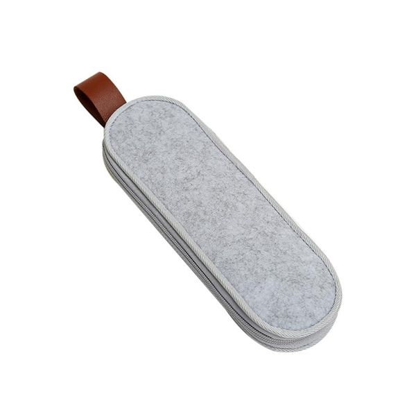 

storage bottles & jars felt cloth knives forks straws bag portable tableware pouch practical flatware for outdoor camping (light gr