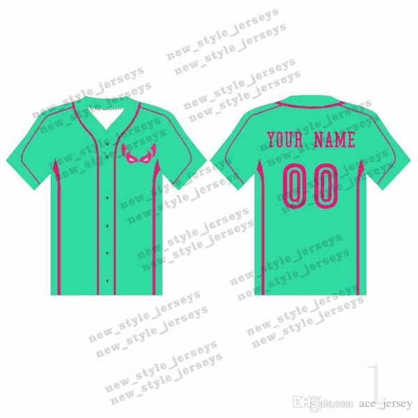 

123man custom baseball jerseys breathable 2019 men youth quick dry blue white stitched m-xxxl green baseball jerseys, Blue;black