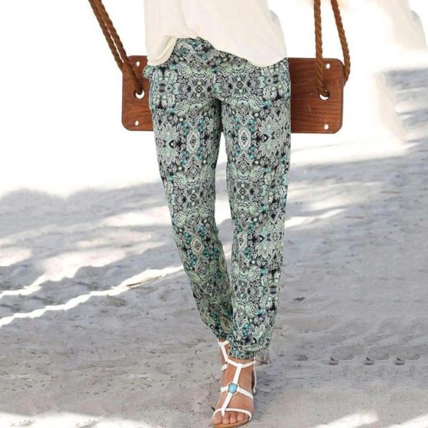 

women's pants & capris harem plus size for women summer fashion casual print wide leg trousers loose pocket button wholesale long #t1g, Black;white