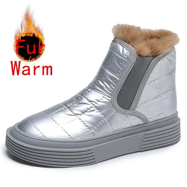 

boots women shoes winter ankle for platform zip female women's footwear casual shoe woman, Black