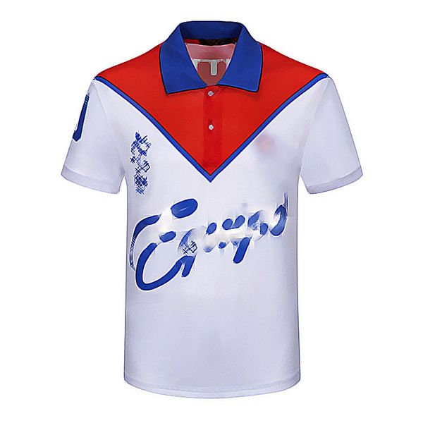 

mens stylist polo shirts luxury italy men clothes short sleeve fashion, White;black