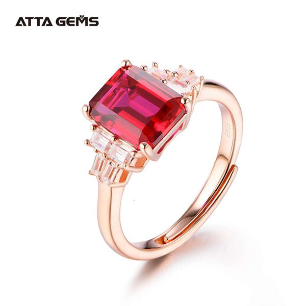 

plated s925 sier 18k rose gold ring for everyday women's geometric accessories, Silver