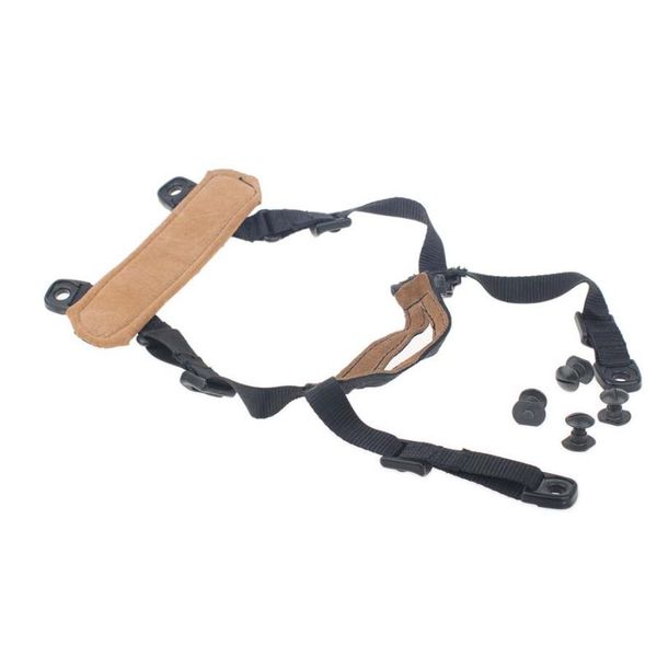 

cycling helmets adjustable buckle fma mich helmet accessories retention system h-nape strap protective pad black / dark earth