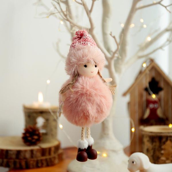 

christmas decorations decors - 3pcs plush angel pendant tree holiday car home
