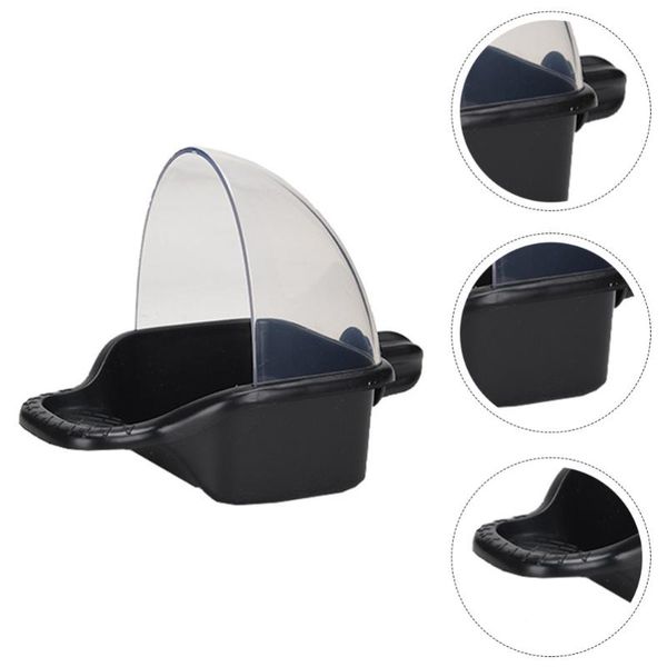 

other bird supplies 1pc leakproof bathing tub feeder parrot box bite-resistant