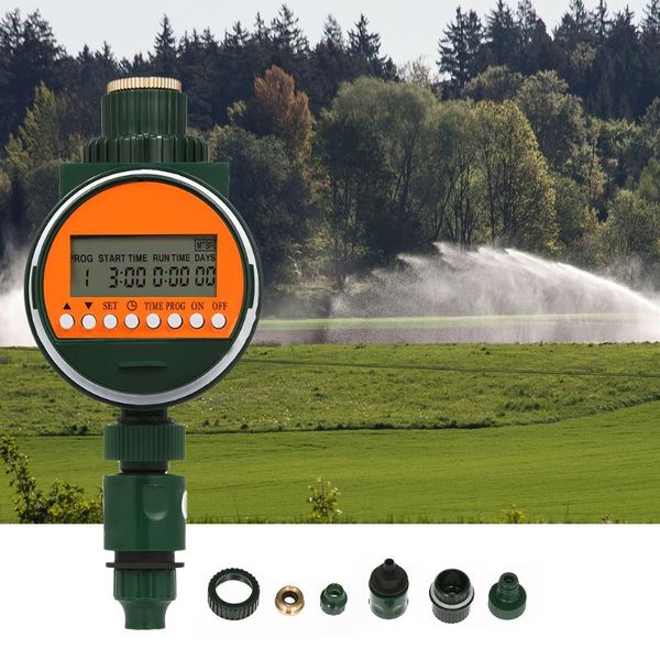 

irrigation timer outlet programmable hose faucet with rain sensor 3/4" 1/2" tap automatic water gateway watering equipments