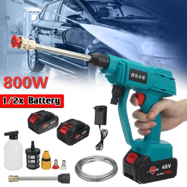 

car washer 800w wireless high pressure wash water gun 30bar portable washing machine auto variable speed motor