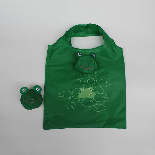 

custom cartoon bags environmentally friendly polyester reusable carry bags shopping foldable