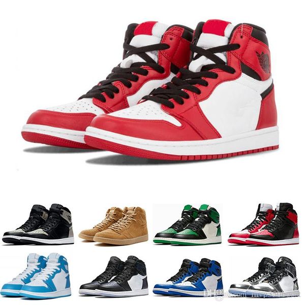

2021 men nakeskin 1s basketball retro shoes pine green court purple chicago og game royal blue backboard sports sneaker trainers