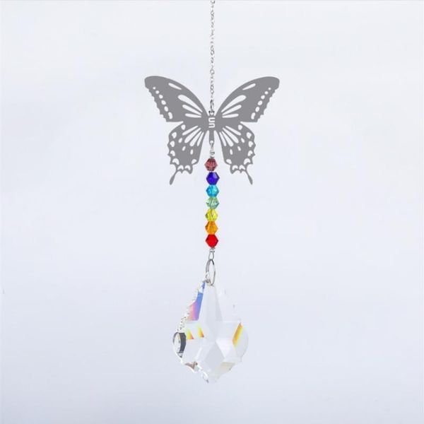 

decorative flowers & wreaths colorful diy wedding decor creative butterfly pendant light double-sided home decoration party supplies 2021