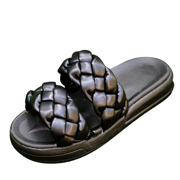 

designers women platform fashion sandals leather gladiator chunky brand female casual shoes sport beach flat black slippers