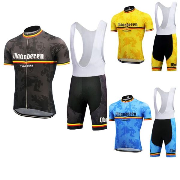 

men's short sleeve cycling jersey with bib shorts mountain bike clothing suit breathable quick dry racing sets, Black;blue