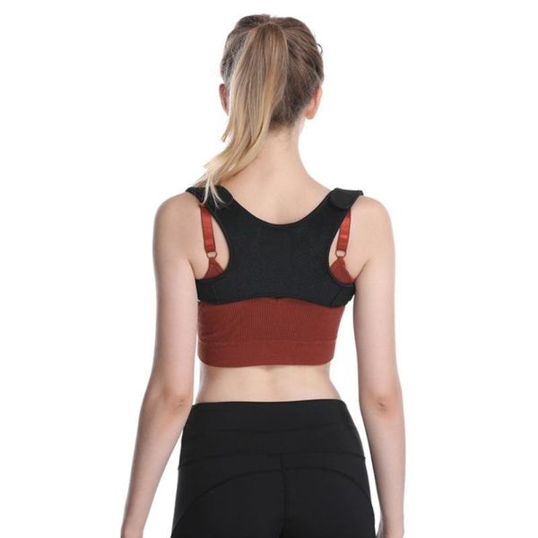 

wholesale potential orthosis back support shoulder bandage orthopedic spinal pain posture corrector waist, Black;gray