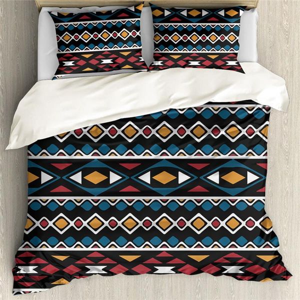 

bedding sets vintage aztec tribal print home bed themed duvet cover and pillowcases kids boys girls comfortable bedroom textile