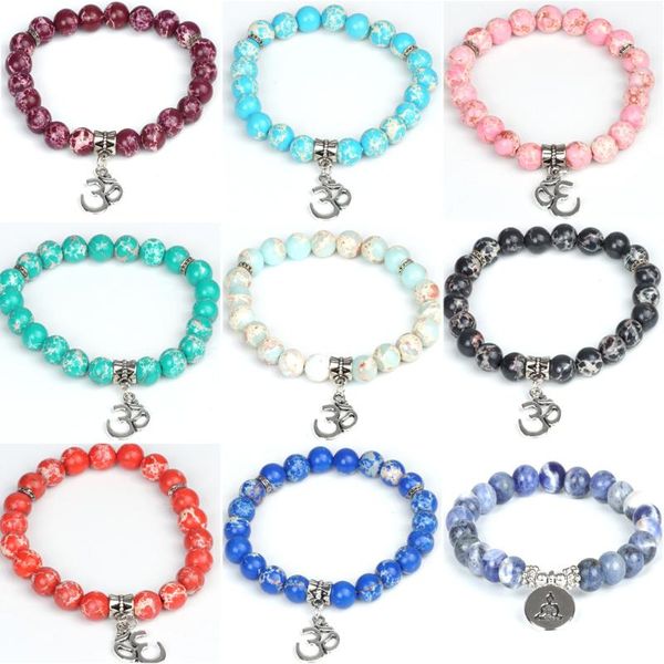 

jades bracelet imperial jaspers stone beads bracelets buddha agates snakeskin 8mm for muslim prayer jewelry charm, Golden;silver