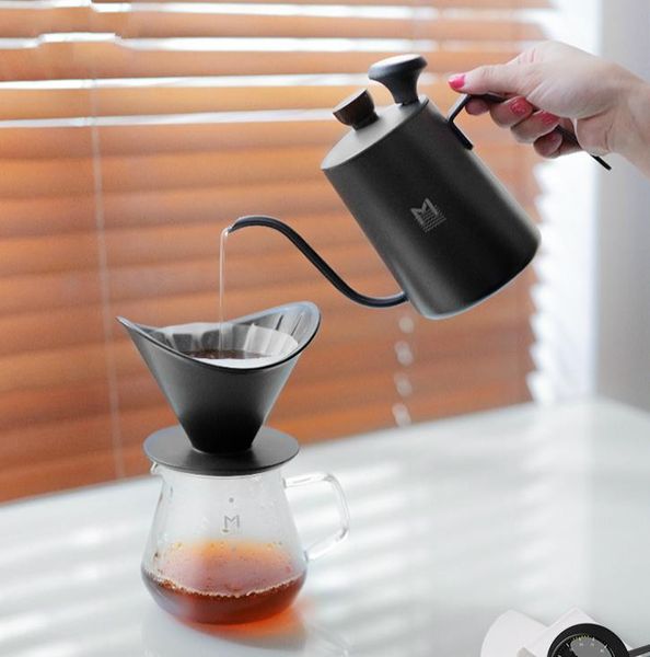 

coffee pots mavo order black hand punching pot kettle suit household filter cup appliances fine mouth