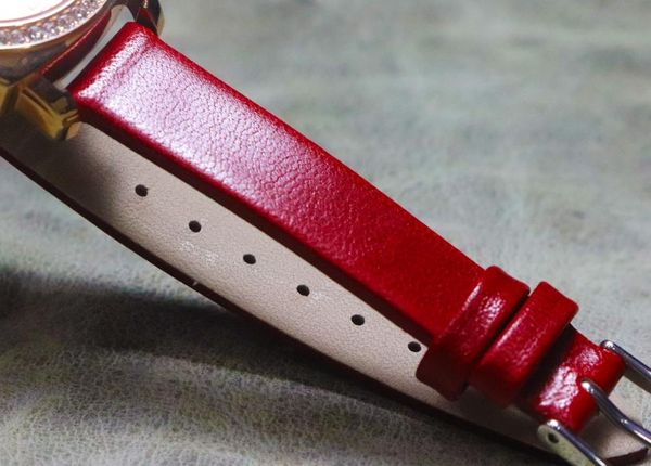 

watch bands handmade soft calfskin thin band 12mm14mm16mm18mm20mm quick release strap genuine leather bracelet retro wristband, Black;brown