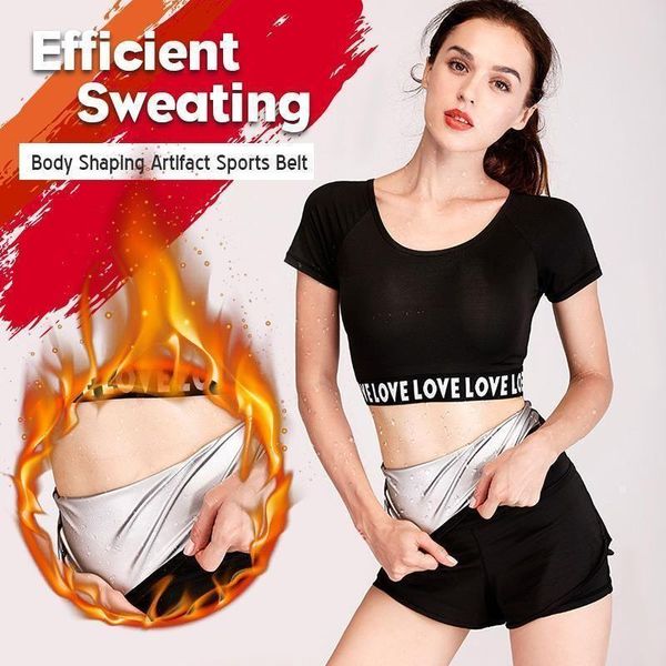 

body shaping artifact sports belt fitness yoga self-heating waist abdomen black outfit