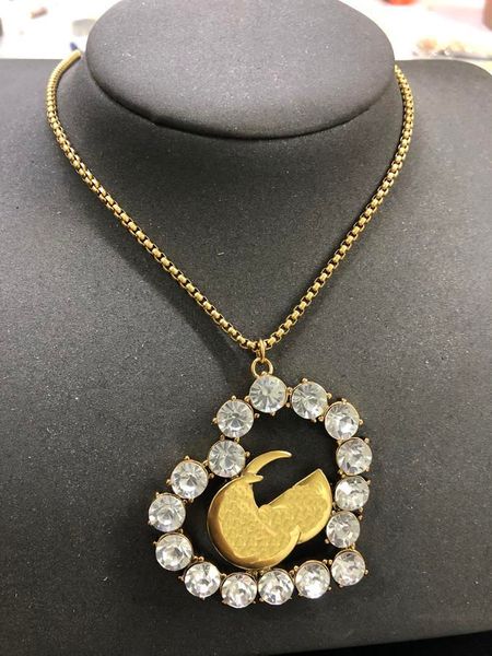 

2021 the new ms man necklace high-end designer pendant necklace23, Silver