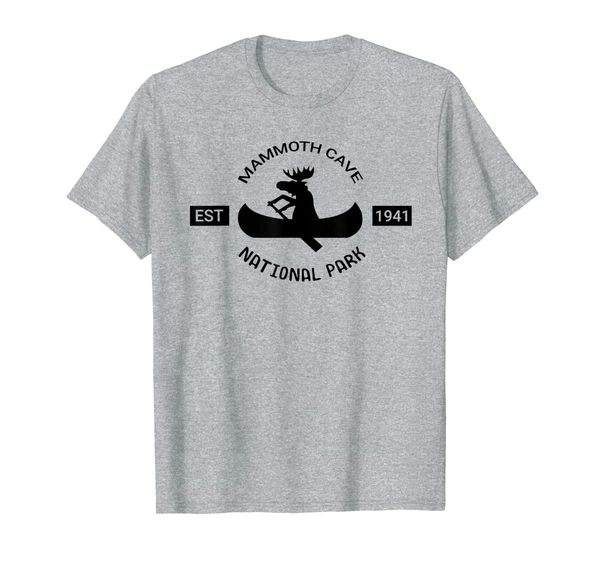 

kentucky shirt | mammoth cave national park moose canoe t-shirt, White;black