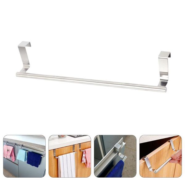 

hooks & rails 1pc towel rack non-punching storage multi-purpose