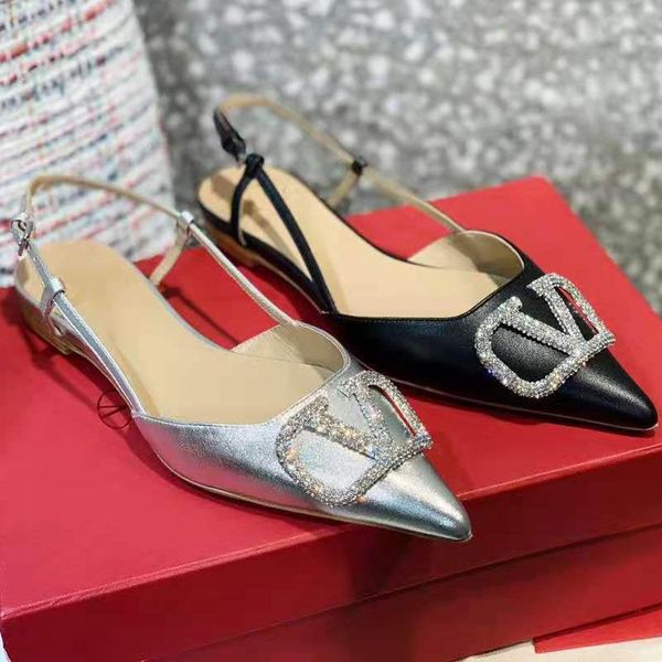 

sandals spring 2021 brand women's flat shoes black red fashion wedding party dress for women luxury pumps casual
