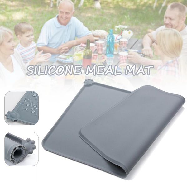 

kennels & pens pet product silicone dog cat bowl mat non-stick food pad water cushion thick waterproof pads beds/mats