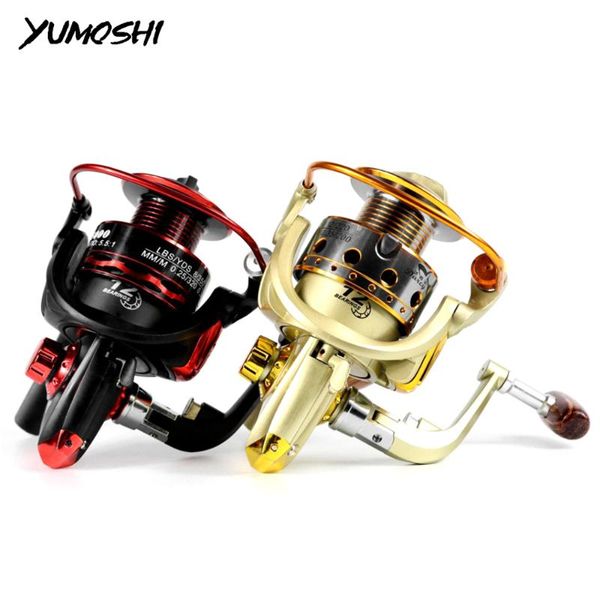 

fishing reel metal spool spinning 5.5:1 12bb stainless steel handle line saltwater accessories sea baitcasting reels