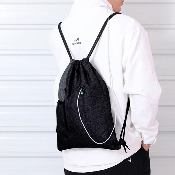 

fashion casual bundle rope sport backpack school bags travel beach great present for your friend,your family#3