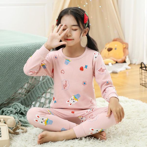 

pajamas teenage girls autumn cartoons children's clothing boys sleepwear cotton pyjamas sets for kids 4 6 8 10 year, Blue;red